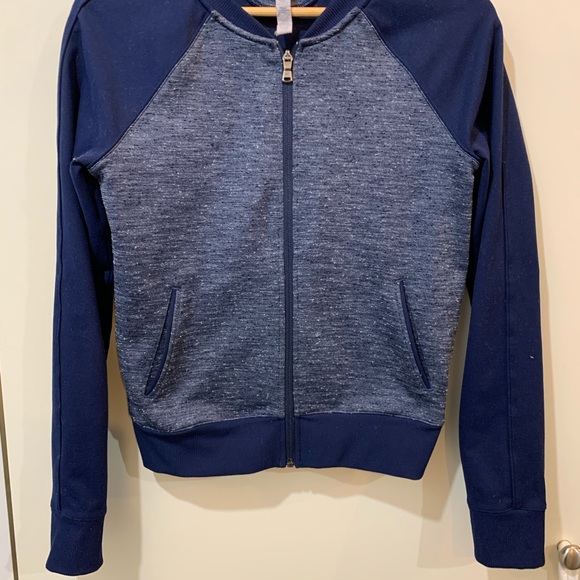 Under Armour StudioLux Bomber Jacket XS Navy - Picture 3 of 6